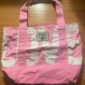 PINK Victoria's Secret Pink and White Tote